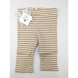 Kate Quinn Tan and Cream Striped Leggings
